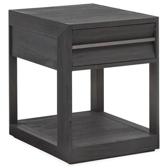 Magnussen Home Wentworth Village Bedroom Contemporary Rectangular End Table with 1 Drawer